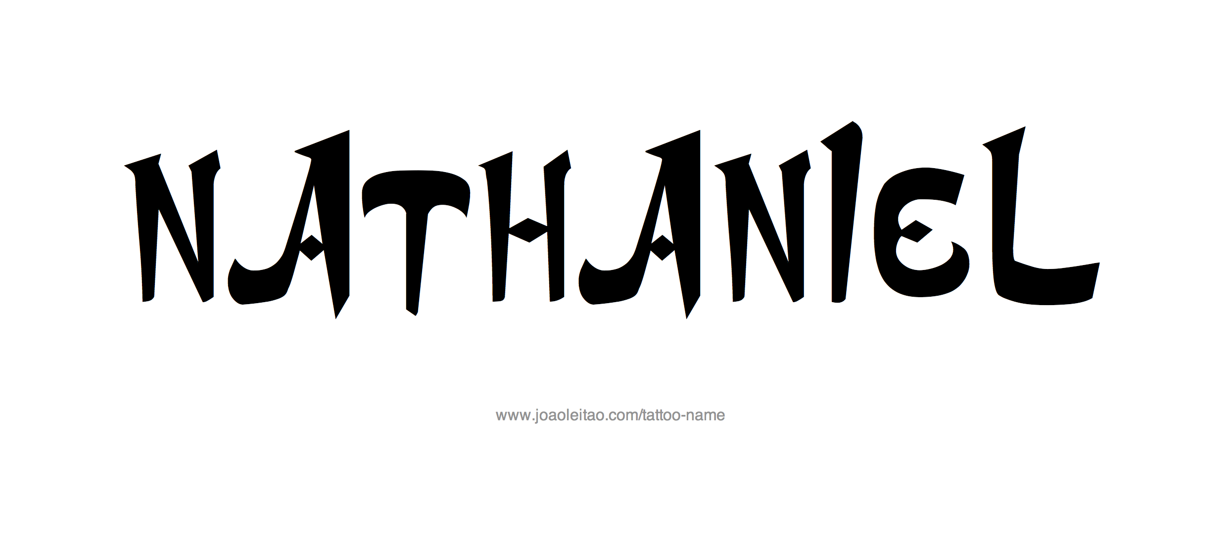 Nathaniel Name Tattoo Designs